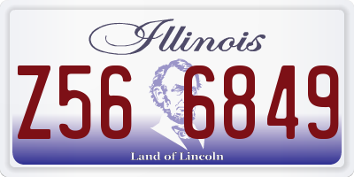 IL license plate Z566849