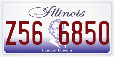 IL license plate Z566850