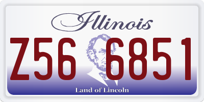 IL license plate Z566851