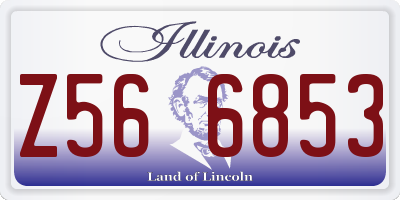 IL license plate Z566853