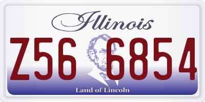IL license plate Z566854