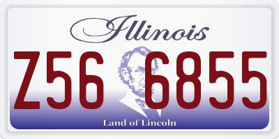 IL license plate Z566855