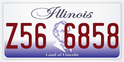 IL license plate Z566858