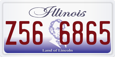 IL license plate Z566865