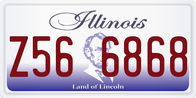 IL license plate Z566868