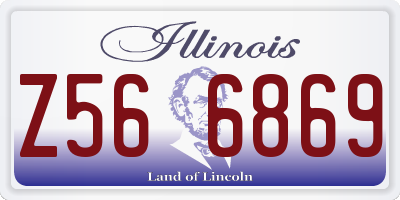 IL license plate Z566869
