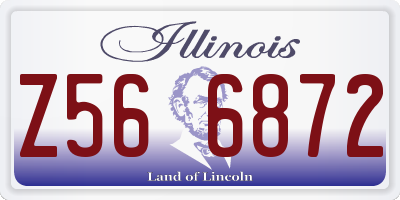 IL license plate Z566872