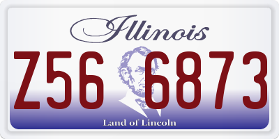 IL license plate Z566873