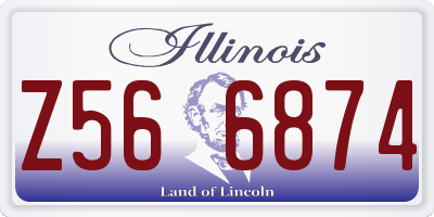 IL license plate Z566874