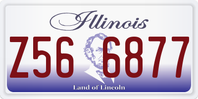 IL license plate Z566877