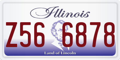 IL license plate Z566878