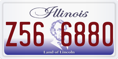 IL license plate Z566880