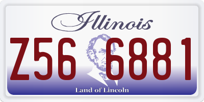 IL license plate Z566881