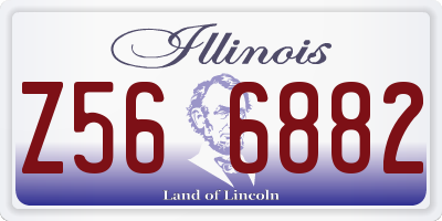 IL license plate Z566882