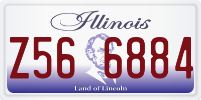 IL license plate Z566884