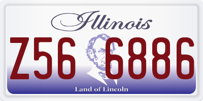 IL license plate Z566886