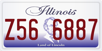 IL license plate Z566887