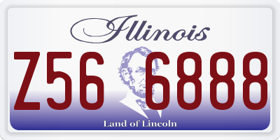 IL license plate Z566888