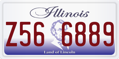 IL license plate Z566889