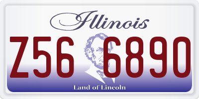 IL license plate Z566890