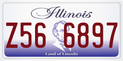 IL license plate Z566897