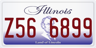 IL license plate Z566899