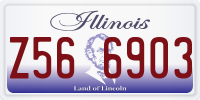 IL license plate Z566903