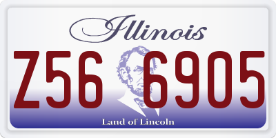 IL license plate Z566905