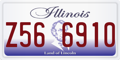 IL license plate Z566910