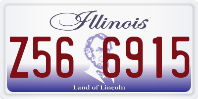 IL license plate Z566915