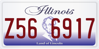 IL license plate Z566917