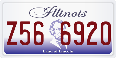 IL license plate Z566920