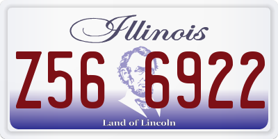 IL license plate Z566922