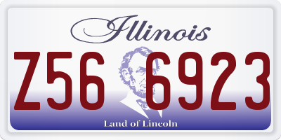 IL license plate Z566923