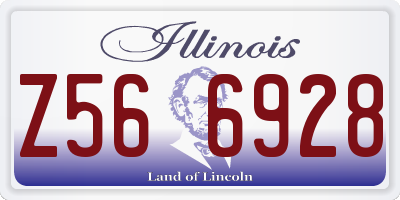 IL license plate Z566928
