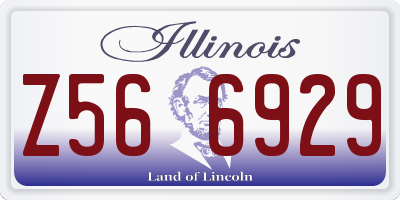 IL license plate Z566929