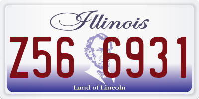 IL license plate Z566931