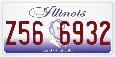 IL license plate Z566932