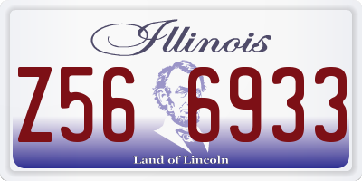 IL license plate Z566933