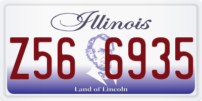IL license plate Z566935