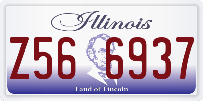 IL license plate Z566937
