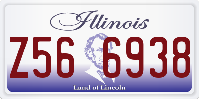IL license plate Z566938