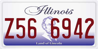 IL license plate Z566942