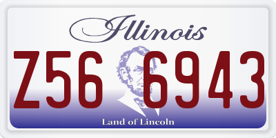 IL license plate Z566943