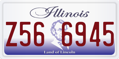 IL license plate Z566945