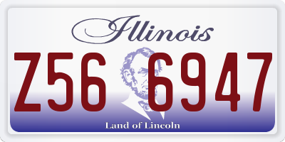IL license plate Z566947
