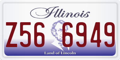 IL license plate Z566949