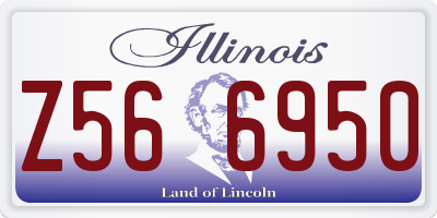IL license plate Z566950