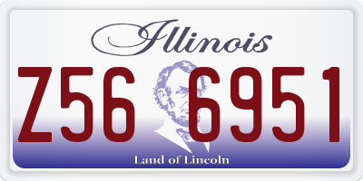 IL license plate Z566951
