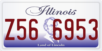 IL license plate Z566953